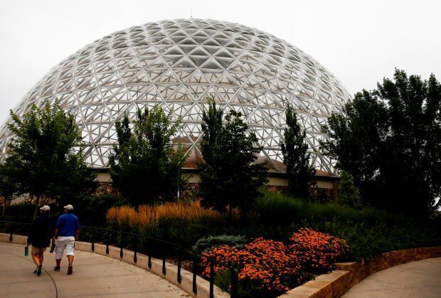 Largest glazed geodesic dome and indoor desert